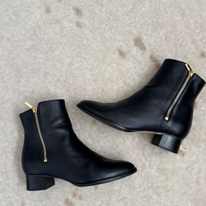 Sarah Flint Perfect Zip Bootie 30- Black leather, Size 38 (women's 8)